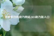 拼多多扫码助力网站,2025助力新入口