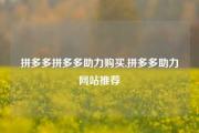 拼多多拼多多助力购买,拼多多助力网站推荐
