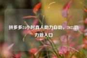 拼多多24小时真人助力自助，2025助力新入口